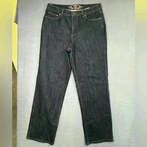 Hannah Denim Taylor Jeans Womens 12 straight Leg Dark Wash Vintage (0284)